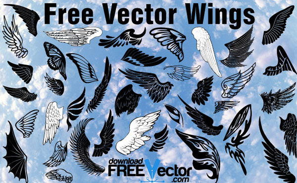 Free Wings Vector Illustrator Pack