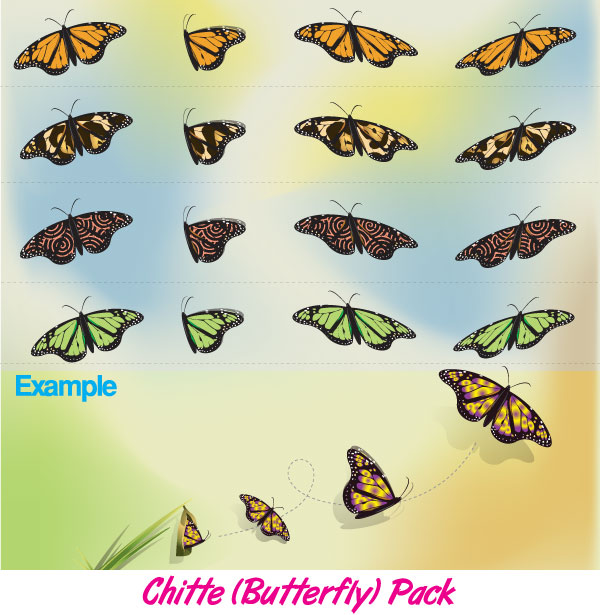 Butterfly Free Illustrator Vector Pack