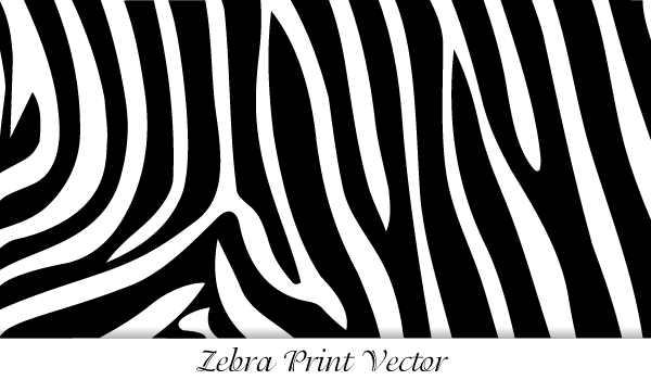 Zebra Print Vector Image Free