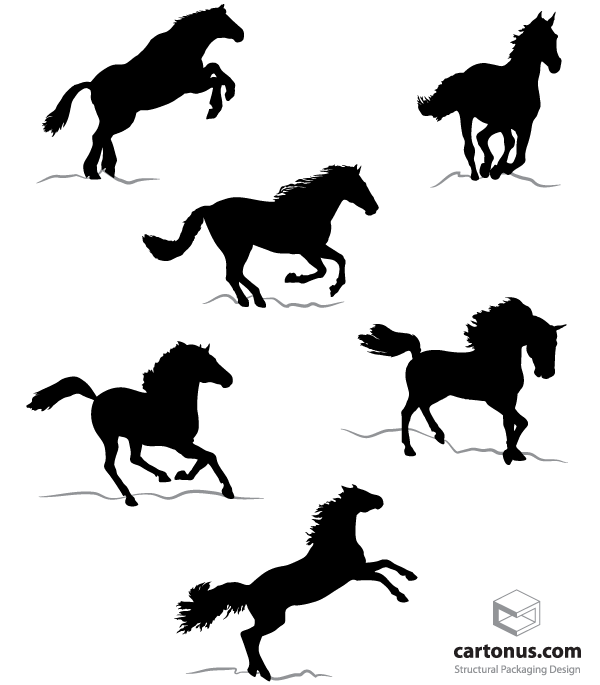 Vector Horse Silhouettes