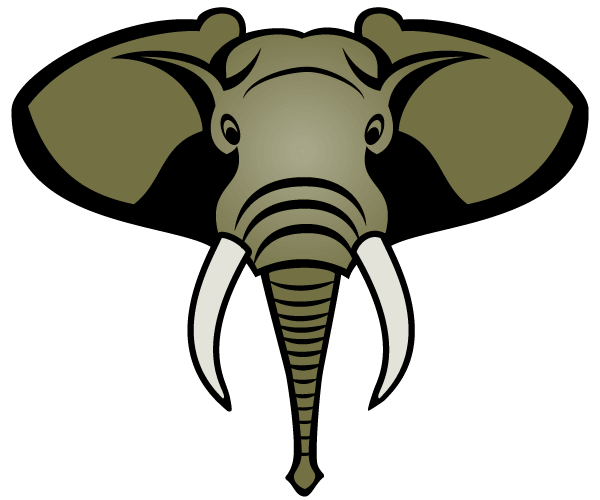 Vector Elephant Head