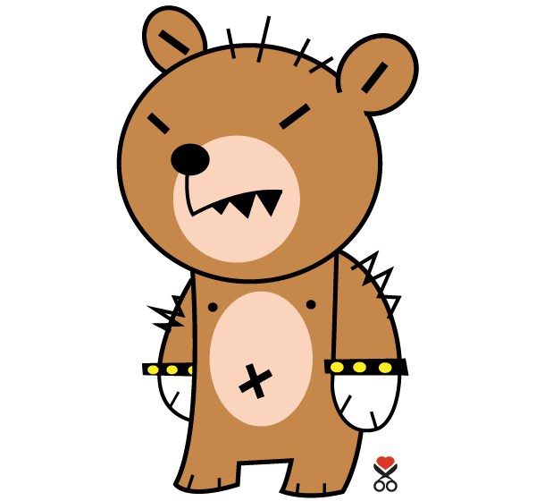 Cute Bear Cartoon Character