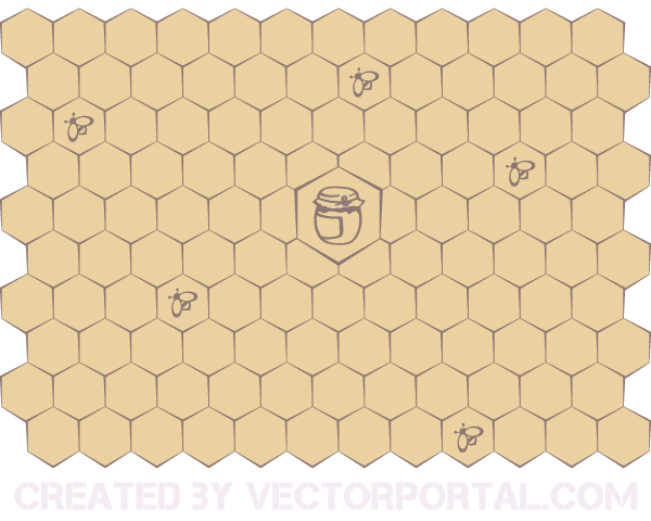 Honeycomb Background Vector