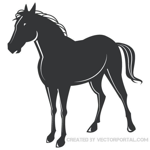 Horse Silhouette Clip Art Graphics