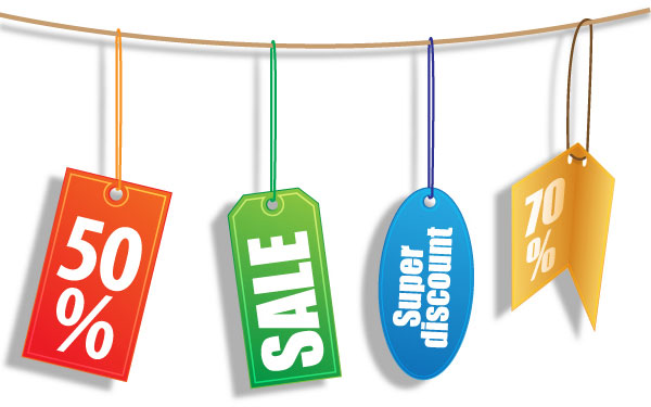 Vector Discount Tags