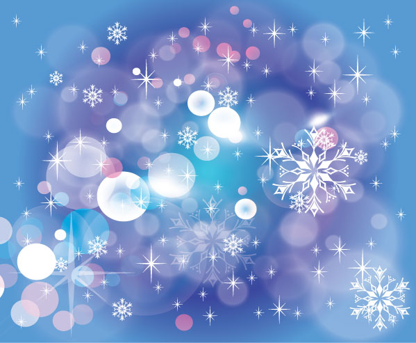 Winter Blue Dark Design Vector Background