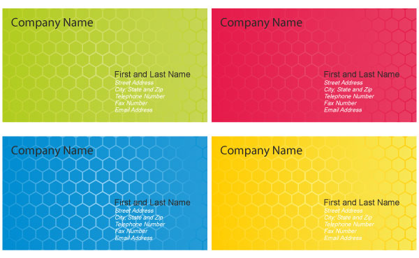Business Card Design Templates Vector