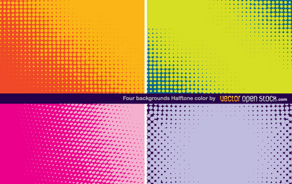 Colorful Halftone Background Vector