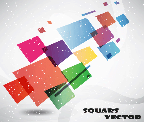 Abstract Squares Background Vector Graphics Free