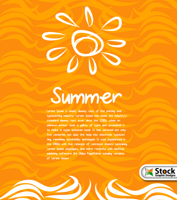 Free Summer Vector Background
