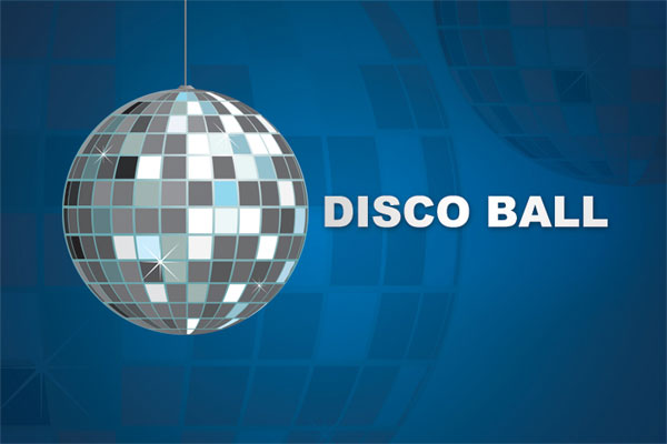Vector Disco Ball Party Background Design