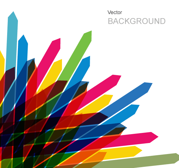 Colored Arrows Vector Background Design