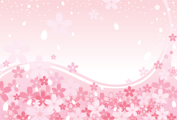 Pink Cherry Blossoms Background Design