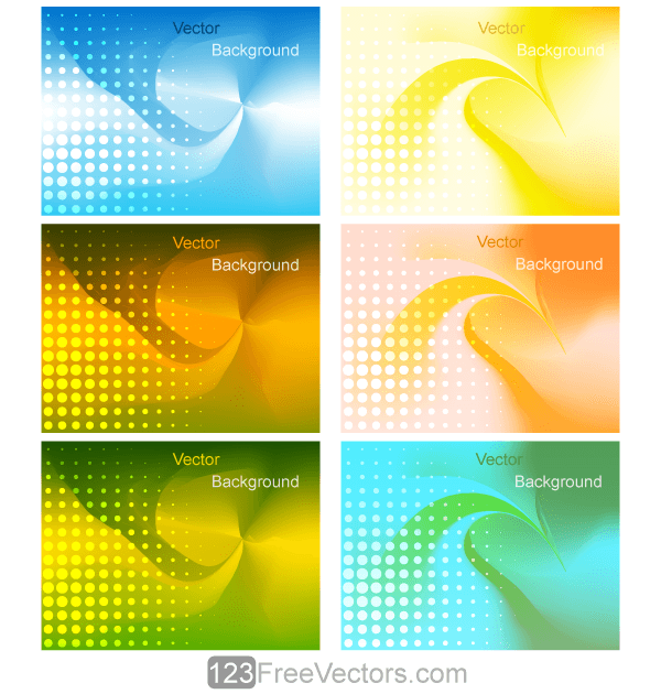 Vector Abstract Colorful Gradient Mesh Background