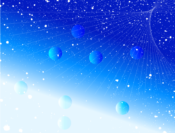 Abstract Blue Splatter Vector Background