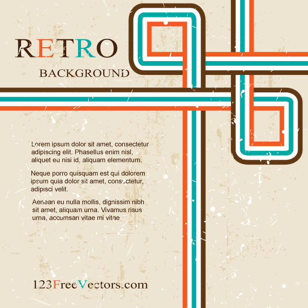 Vector Abstract Grunge Retro Design Background