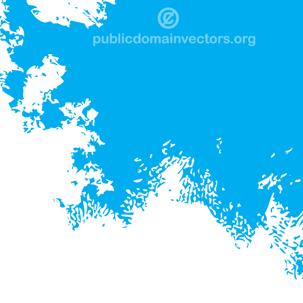 Vector Blue Background with Paint Splatter