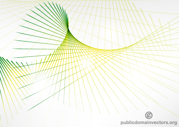 Abstract Green Wave Line Background Vector
