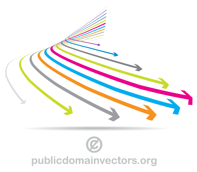 Vector Colorful Arrows Graphics