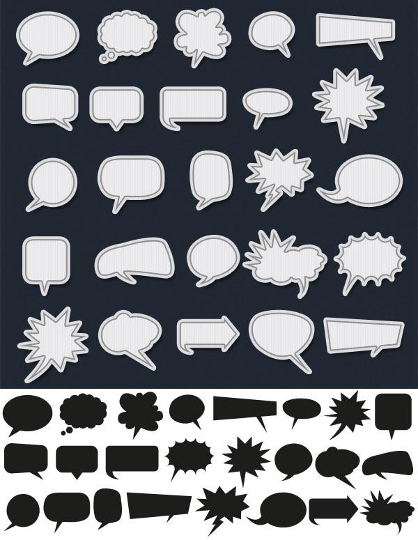 Dialogue Bubbles Illustrator Design