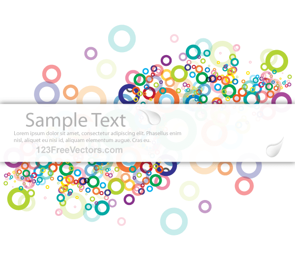 Vector Abstract Colorful Background Banner