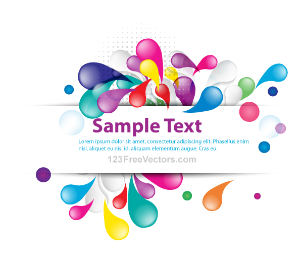 Vector Abstract Colorful Banner Design