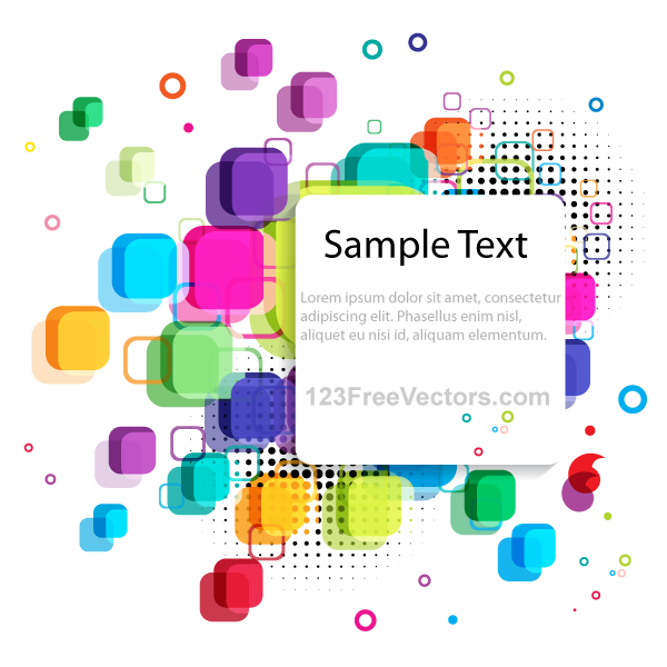 Vector Abstract Colorful Background Banner Design for Your Text
