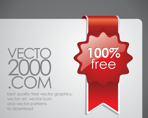 Free Red Discount Tickets Vector