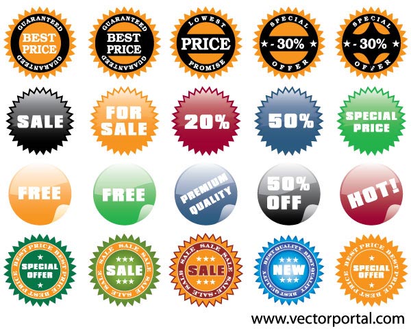 Vector Stickers Illustration
