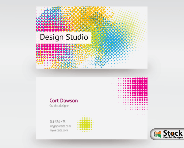 Designer Business Card Vector