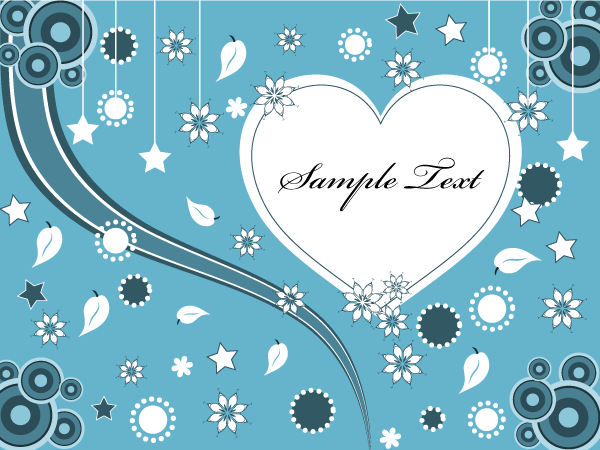 Lovely Valentine Heart Greeting Card Vector
