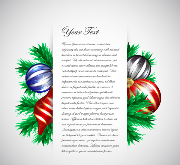 Christmas Greeting Card Template Vector