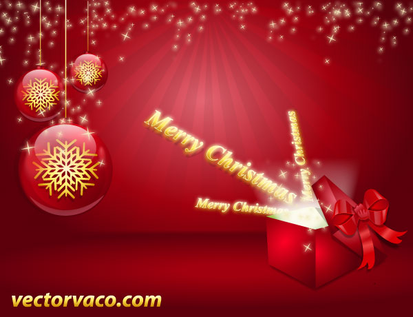 Merry Christmas Background Vector Image