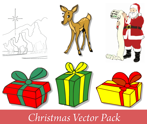 Merry Christmas Vector Pack