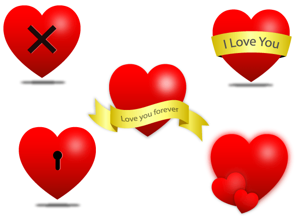 Heart Icons Vector