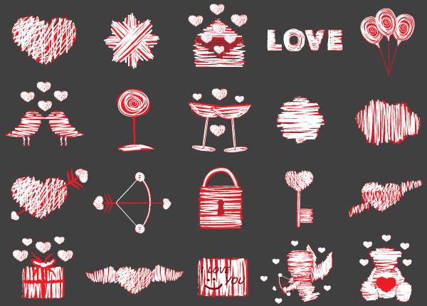 Love Vector Elements Illustrator Pack
