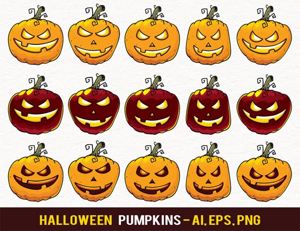 Halloween Pumpkin Jack-O-Lantern Clip Art