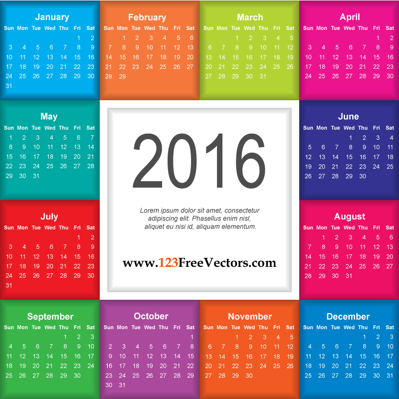Download Calendar 2016 Free