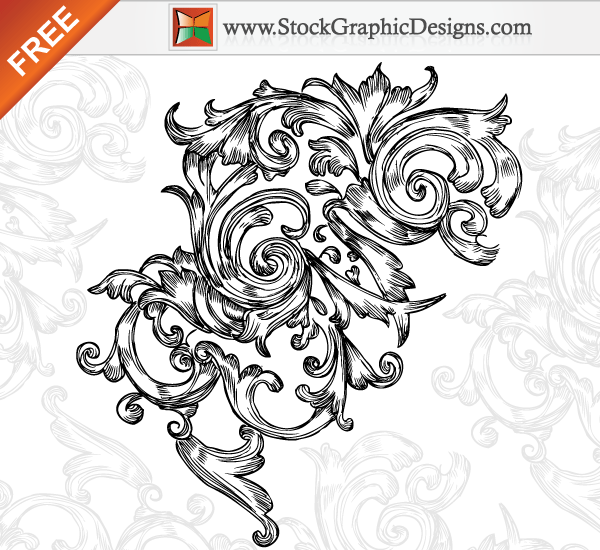 Hand Drawn Floral Free Vector Graphics