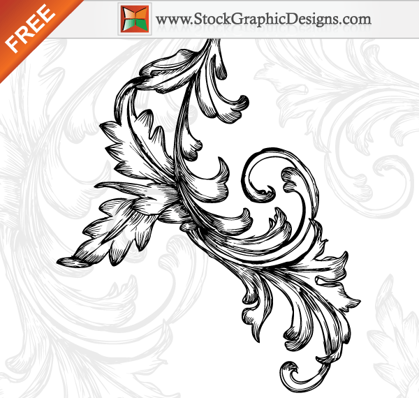Hand Drawn Floral Free Vector Art Designs