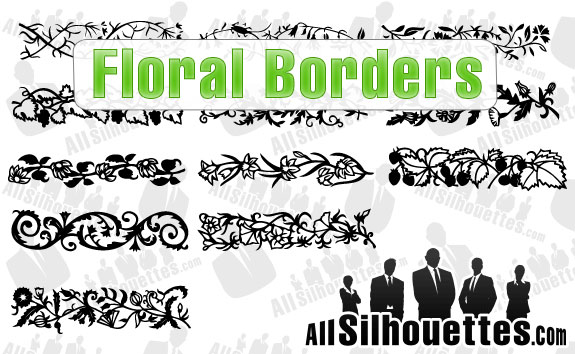 Floral Borders Vector