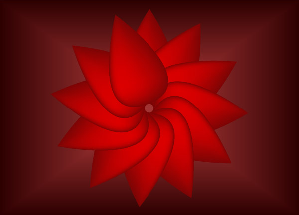 Red Flower Vector Free