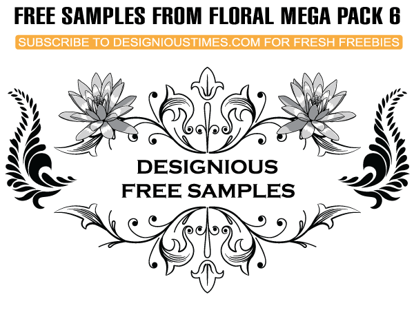 Floral  Sample Vector Pack