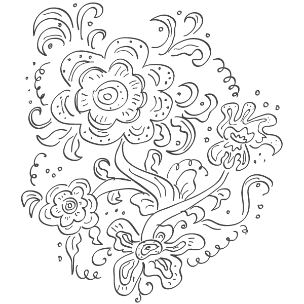 Vector Russian Floral Pattern