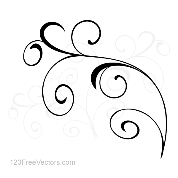 Vector Simple Floral Ornament Background