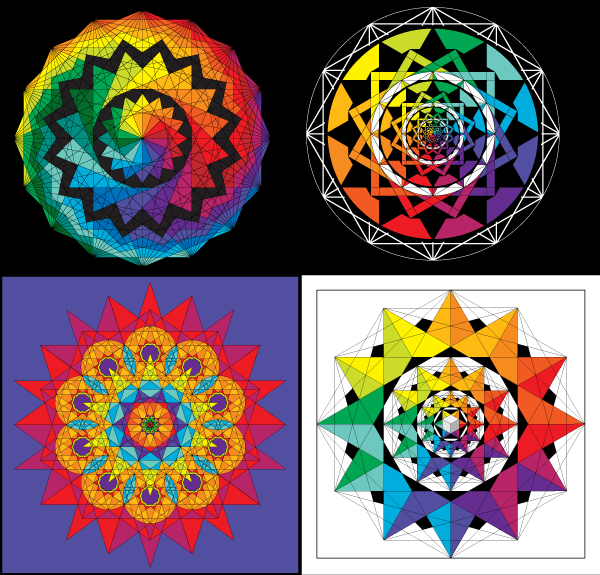 Vector Colorful Geometric Harmonies