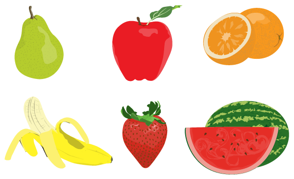 Vector Fruits Illustrator Pack