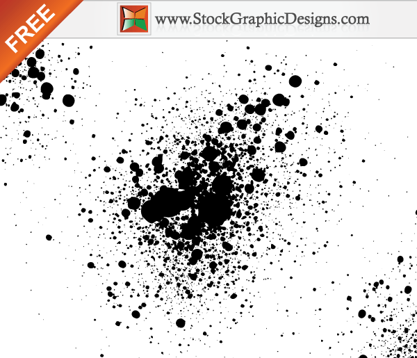 Paint Splatter Free Vector Illustration
