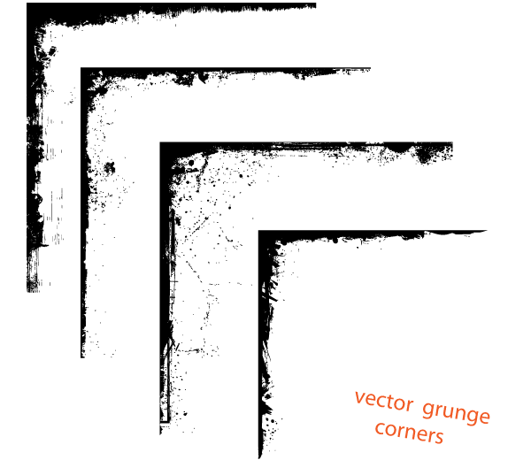 Vector Grunge Corner Designs Free Graphics