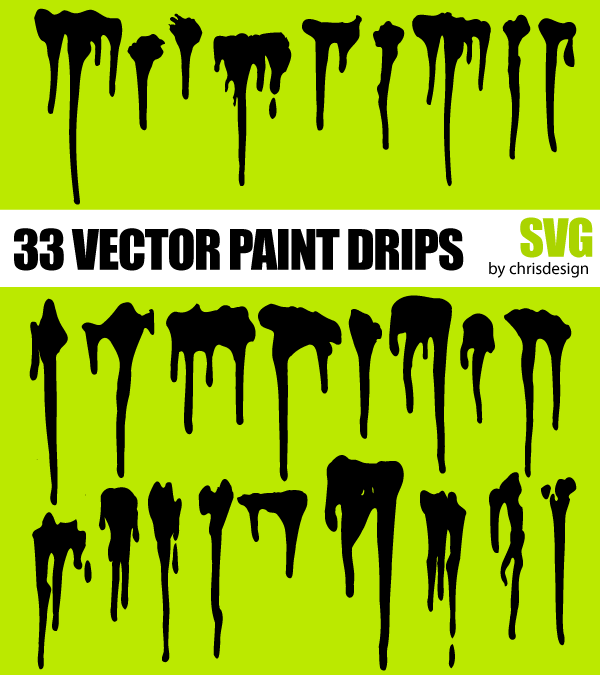 Free Paint Drips Vector Art
